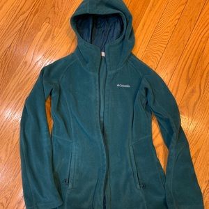 Hooded, fleece Columbia jacket